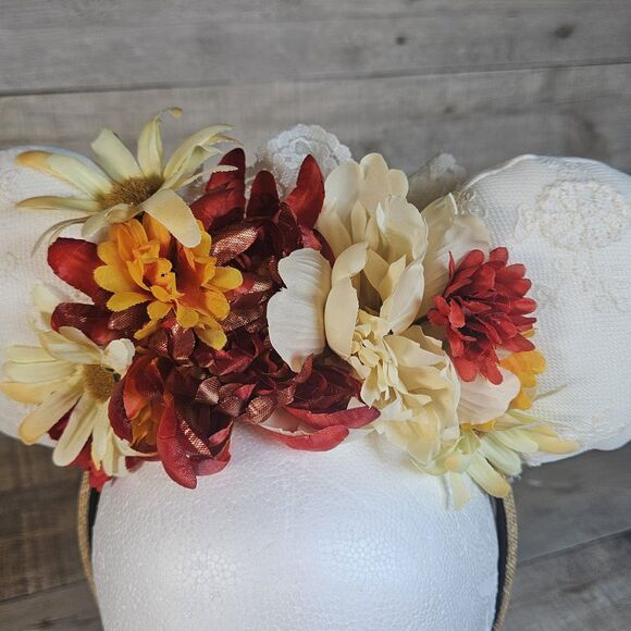 Fall Inspired Minnie Mouse Ears Autumn Disney Ears Handmade - Picture 5 of 6